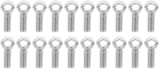 Ringschroef M6 20 pezzi - Oculare/Schegge - Acciaio Inossidabile - Heavy Duty - Ospitare/Agganciare - Duraturo