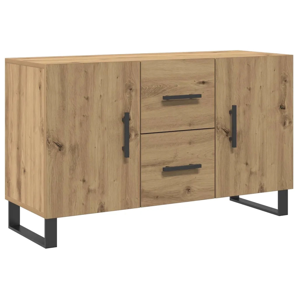 Credenza Rovere Artigianale 100x36x60 cm in Legno Multistrato 857325