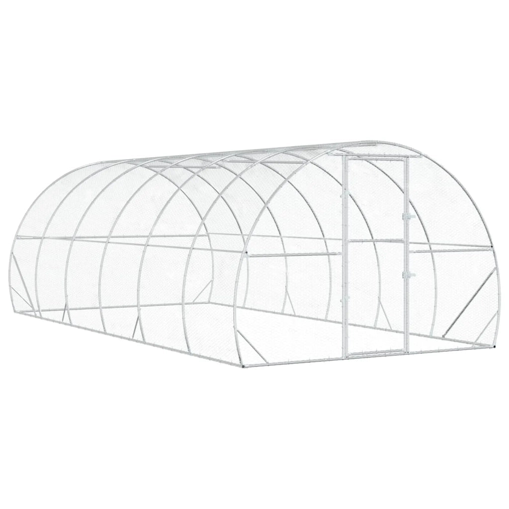 Pollaio Argento 600 x 300 x 200 cm Acciaio zincato 3434692