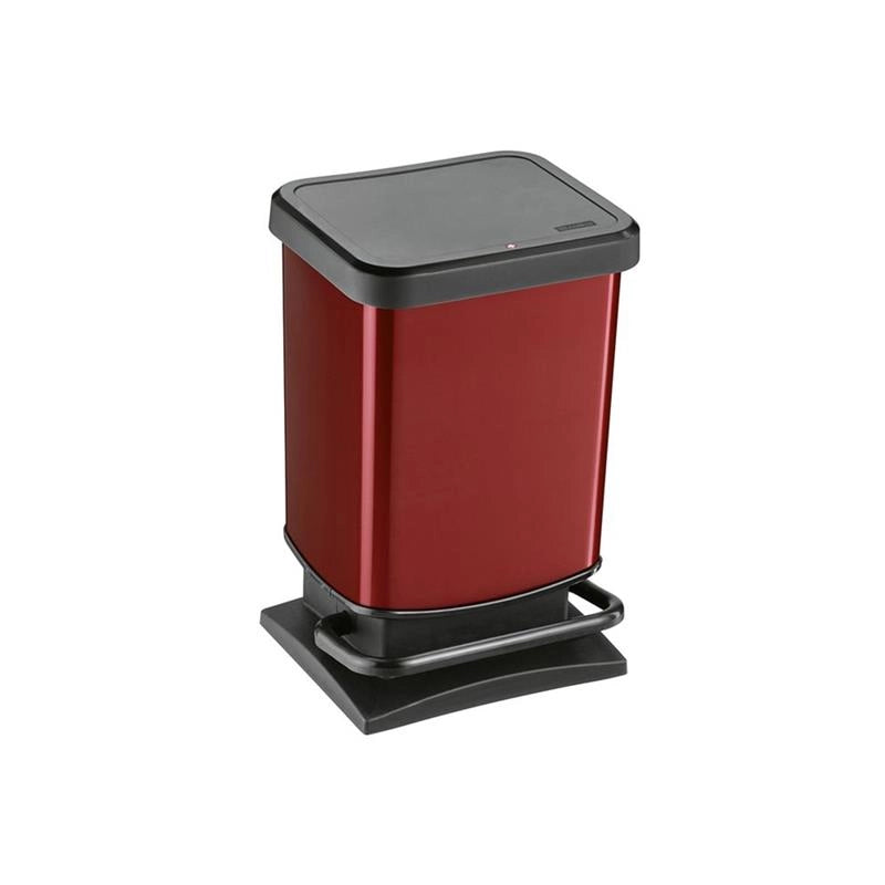 PATTUMIERA PASO CON PEDALE COLORE ROSSO CAPIENZA 20LT