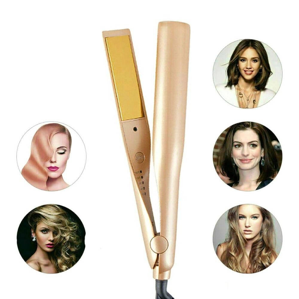 Trade Shop - Piastra Per Capelli 2 In 1 Iron Pro Arricciacapelli Professionale 230°c Ricci -