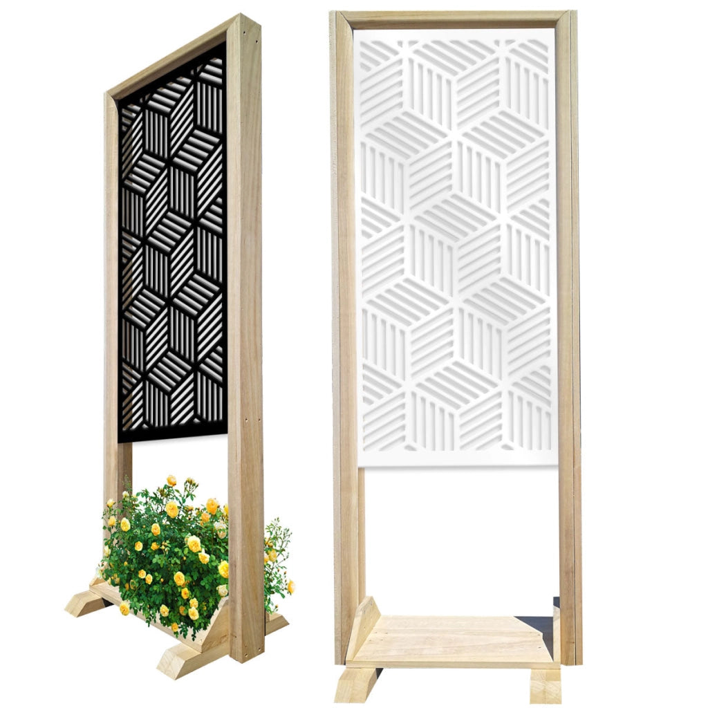 CUBIC - Separè¨ - Paravento modulabile - 70x190cm - in Legno e PVC Colore: bianco