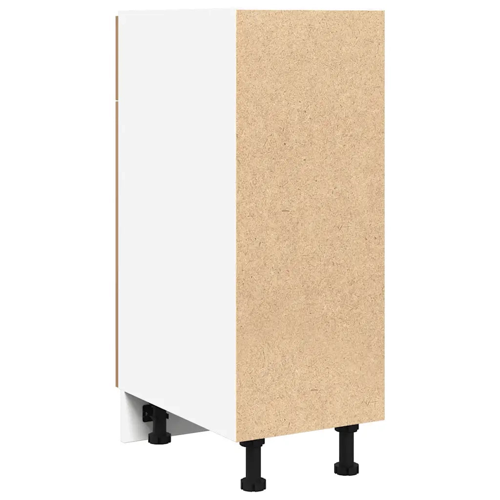 vidaXL Cassettiera “Lyon” Rovere Artigianale 30x46x81,5 cm