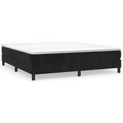 Letto matrimoniale | Letto per adulti | Struttura Letto a Rete a Molle Nero 180x200 cm in Velluto