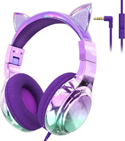 Cuffia per bambini con cavo - Cuffia per bambini - Cuffia per la testa con cavo - Volume di sicurezza - Scuola - Tablet - Laptop - Viaggi - Ascolto di musica