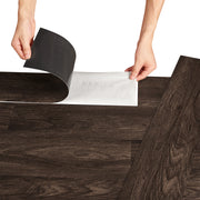 Pavimento Adesivo Vanola in PVC per Spazi Interni 7 listoni = 0,975 m² Effetto Legno Scuro Wengé NEU.HOLZ