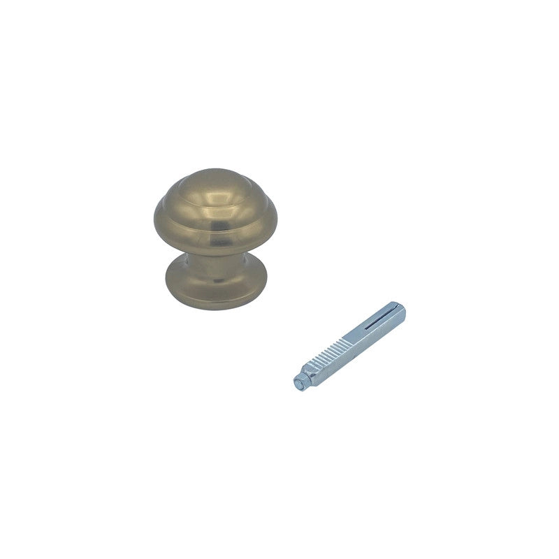 Maniglia su rosetta tonda SAGUATTI  271/60CQ in alluminio bronzo lucido