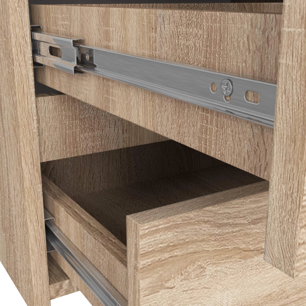 Cassettiera CL100 compatta AKORD Sonoma Quercia 100 cm 6 cassetti 100x35x57 cm
