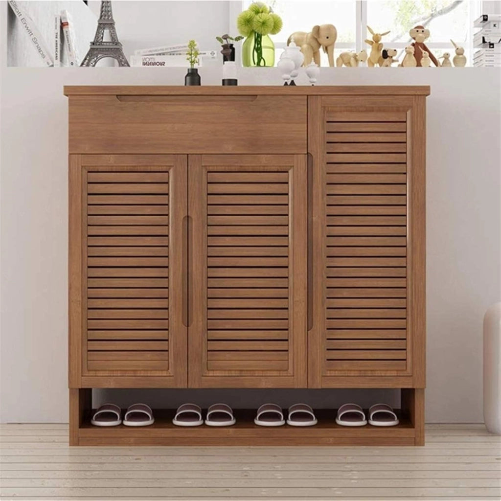 scarpiera Scarpiera per la casa Scarpiera SHOE RACK Scarpiera Scarpiera Multifunzionale Scarpiera Armadietto per Conservatorio in bambù a più Piani in una Scatola per Scarpe Moderna (Size : 66X3