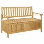 Panchina con contenitore 120 x 63 x 84 cm Acacia Solido 42026797