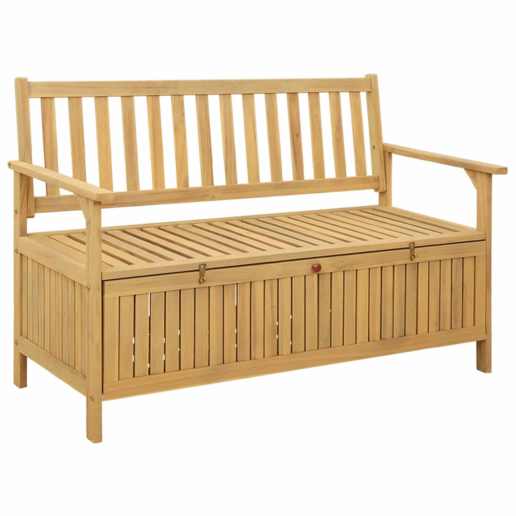 Panchina con contenitore 120 x 63 x 84 cm Acacia Solido 42026797