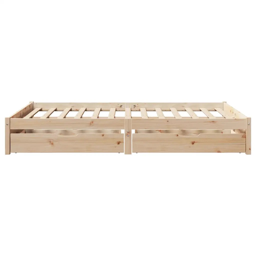 Letto senza Materasso 160x200 cm in Legno Massello di Pino