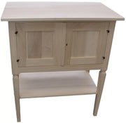Porta tv 2 porte in legno arte povera grezzo l.75 p.45 h.85 (704) - Mobili 2G