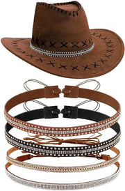 Cappello con Strass Glamour per Signora - Cappello da Cowboy con Effetto Glamour