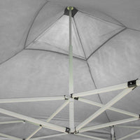 Gazebo Richiudibile Pieghevole 3x6m in Acciaio e PVC Impermeabile Bianco