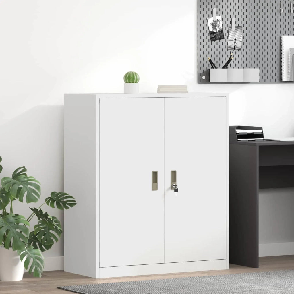 Armadio Bianco 90 x 40 x 105 cm Acciaio CFW1342913