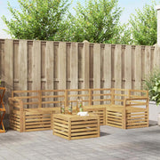 Set di divani da esterno 6 pcs Bianco 59 x 59 x 37 cm 3391874