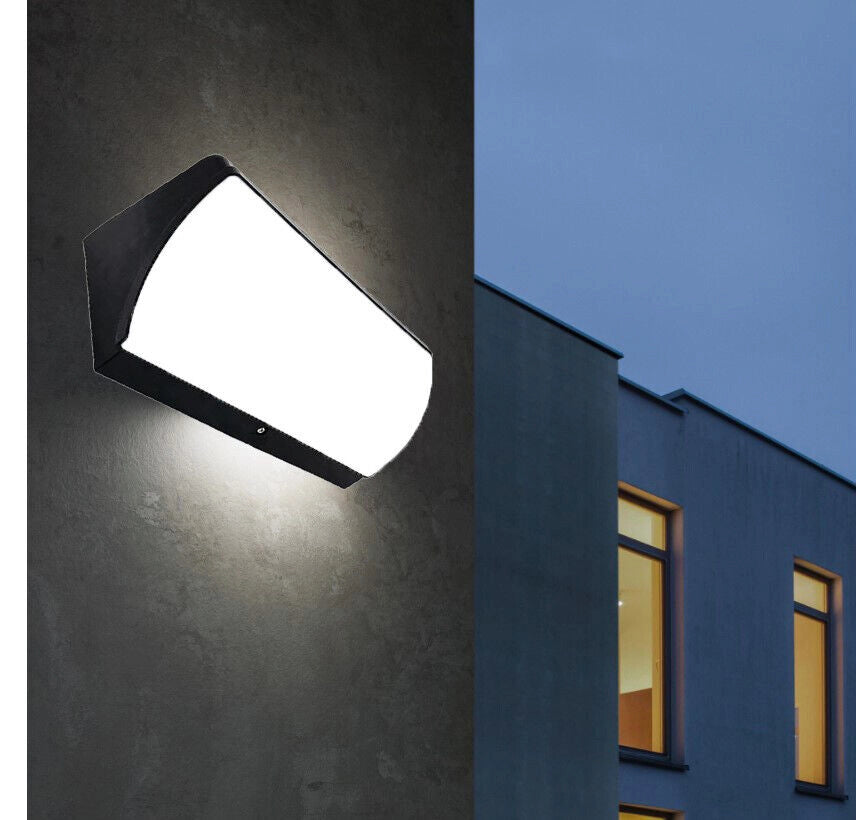 Applique da Esterno Lampada a led per Parete Impermeabile IP65 30W in Plastica Bianco Naturale