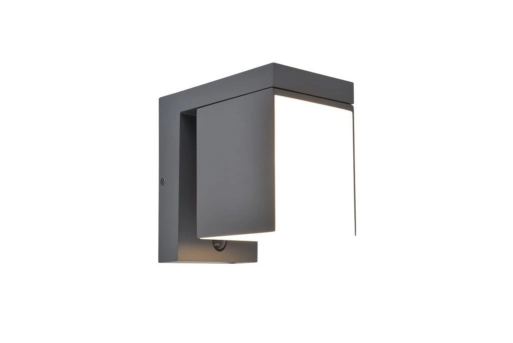 Applique esterno LED 9,5W ibrida solare sensore Lutec