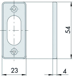 Cisa BORCHIA IN NYLON PER CILINDRO OVALE mm. 54