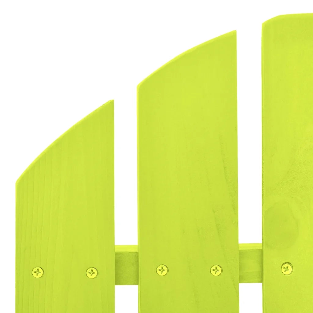 Sedia a Dondolo Giardino Adirondack in Legno di Abete Verde 315886