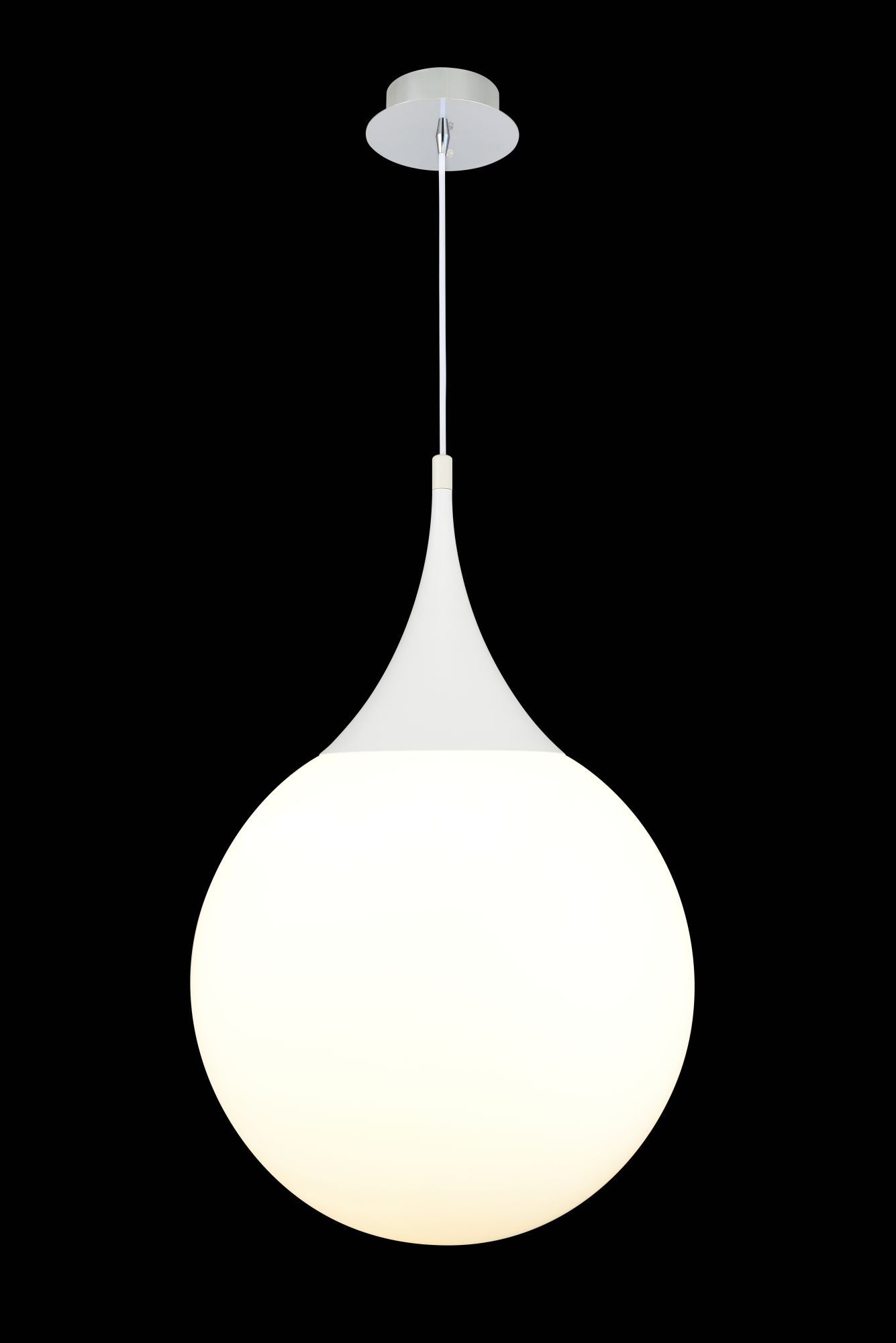 Lampada pendente Pendant in Metallo Dewdrop Bianco