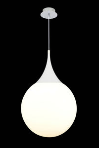 Lampada pendente Pendant in Metallo Dewdrop Bianco