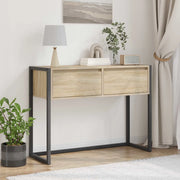 Tavolino con cassetto Sonoma 100 x 36 x 75 cm Legno multistrato 886697