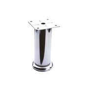 Piede in metallo diametro 4,2 altezza 15 cm cromato H15