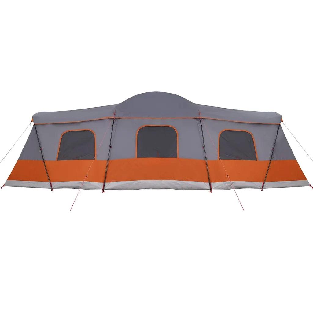 Tenda per 16 persone Grigio e arancione 680 x 510 x 210 cm 42004007