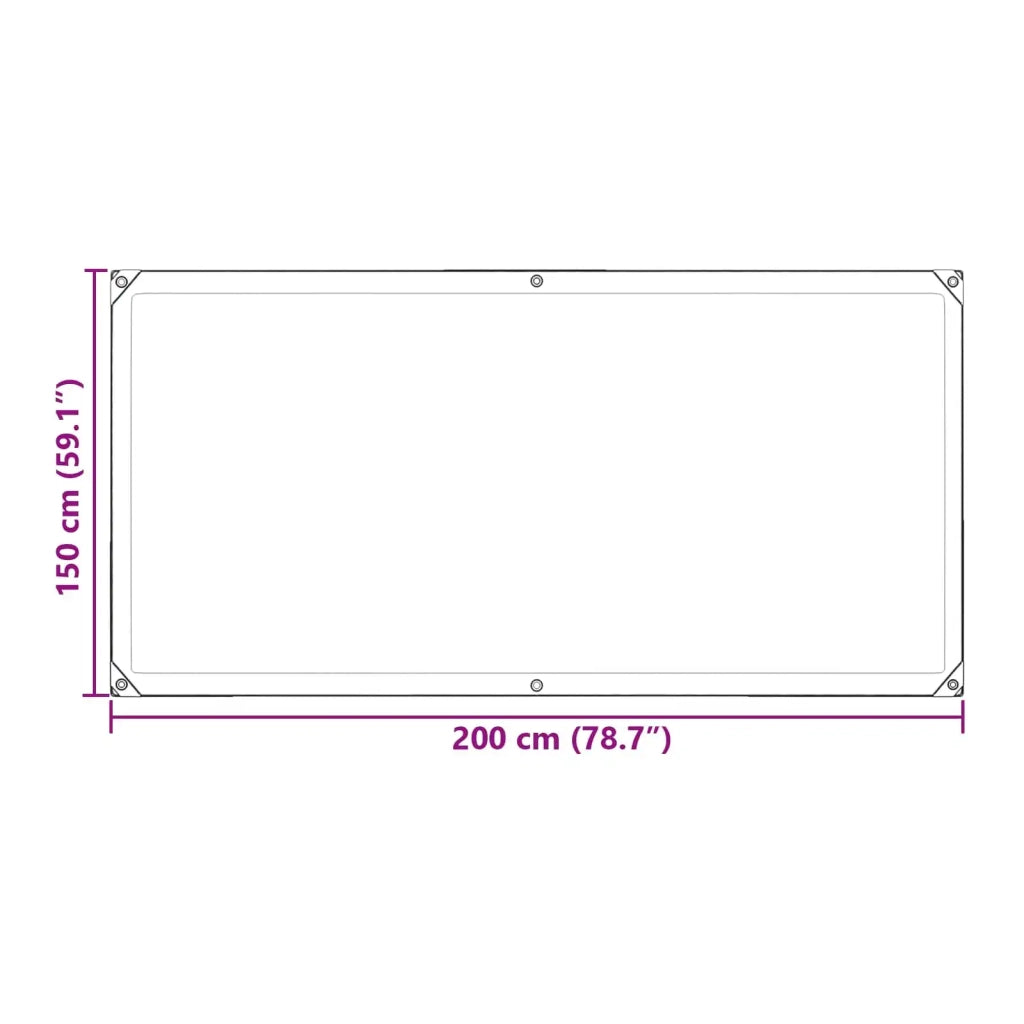 Telo con Occhielli Trasparente 2 x 1,5 m Polietilene 3429302