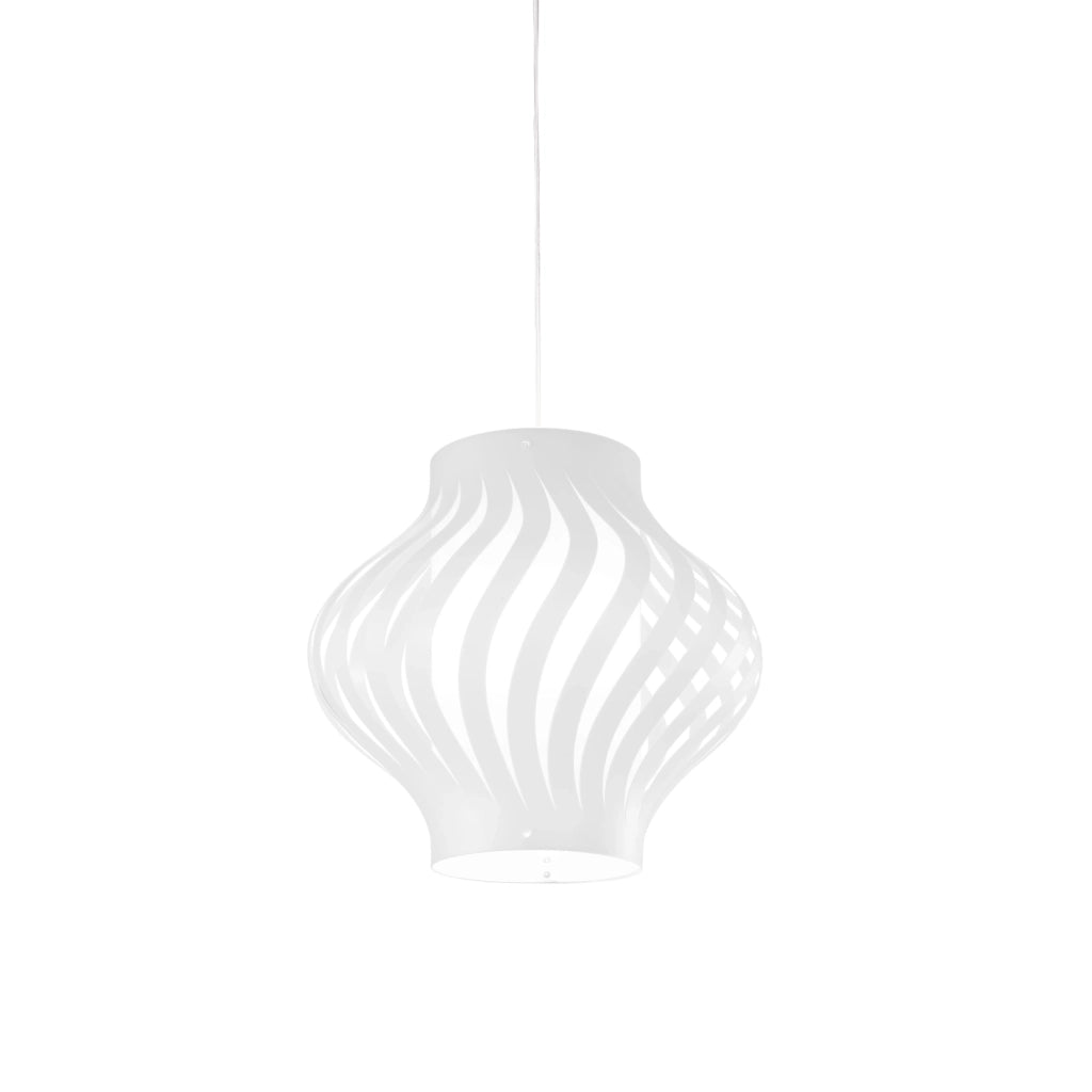 Sospensione Moderna Larga Helios Polilux ® Bianco 1 Luce E27