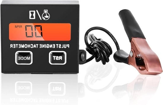 Contatore di giri digitale inductivo con illuminazione a sfondo per sega a motore e tagliatrici con contatore di ore