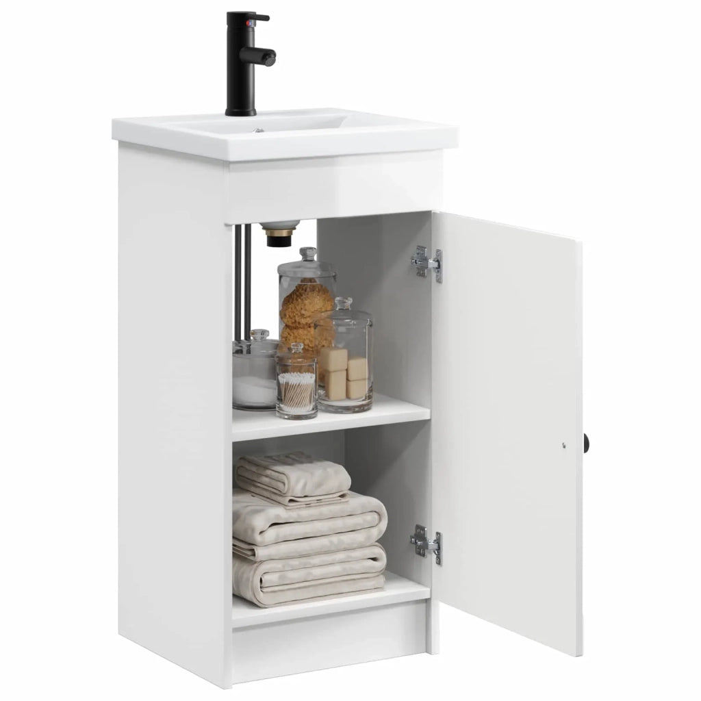 Mobile da bagno con lavabo Bianco Lucido 42 x 40 x 84,5 cm