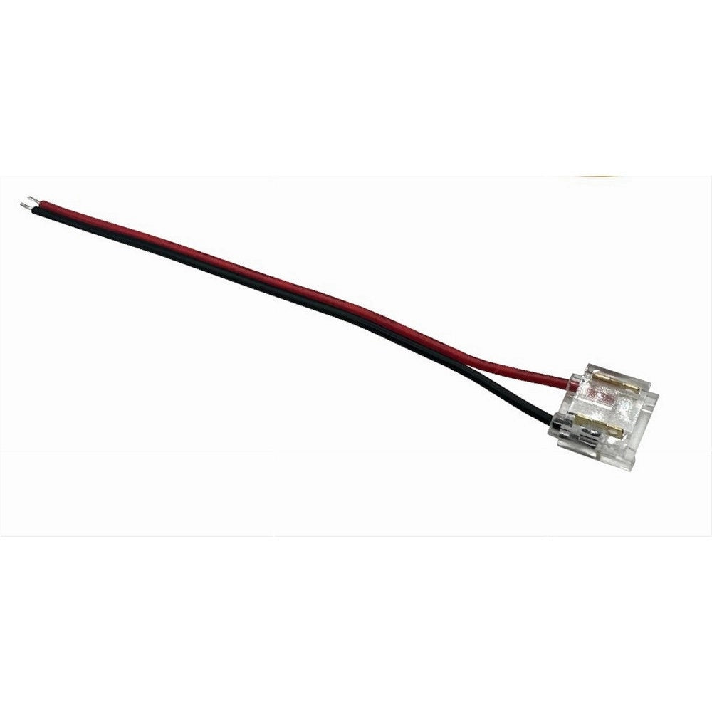 Trade Shop - Kit 10pz Connettore Alimentazione Striscia Strip Led Monocolore 2pin 10mm Cn10-cv -