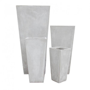 Set di 4 vasi Margherita in Fibra di argilla Beige