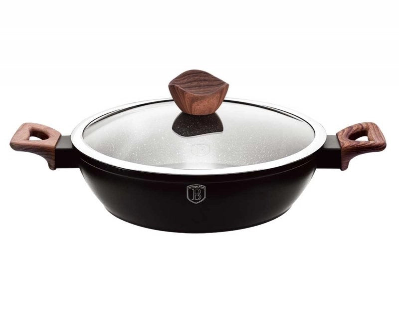 Berlinger haus BH-1739 Pentola piatta in palissandro ebano con coperchio 28 cm