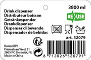 Dispensatore di acqua con rubinetto 38 litri acqua e limonata per picnic.