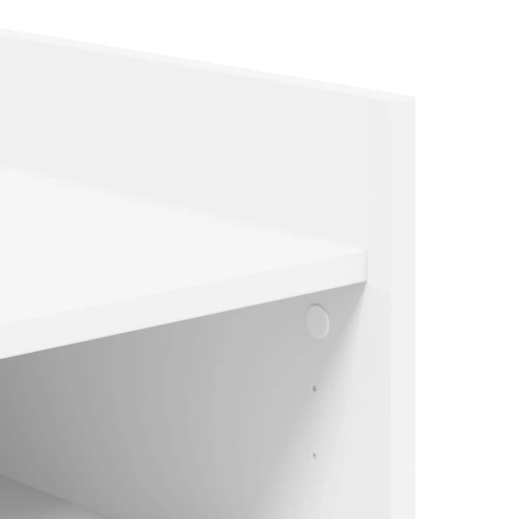 Scarpiera mobiletto portascarpe mobile per ingresso/corridoio/soggiorno 74,5 x 37,5 x 100 cm legno ingegnerizzato bianco 02_0021501