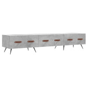 Mobile TV multimediale scaffale TV credenza mobile TV sala da pranzo soggiorno camera da letto 150 x 36 x 30 cm legno ingegnerizzato grigio 02_0026028