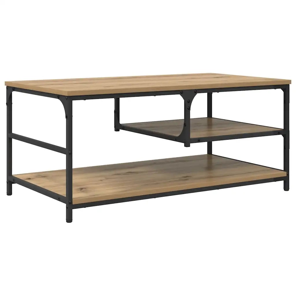 Tavolino da salotto Rovere artigianale 90 x 49 x 40 cm
