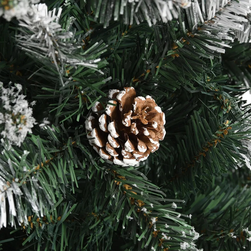 Albero di Natale | Decorazioni natalizie Artificiale con Base Verde 210 cm PVC