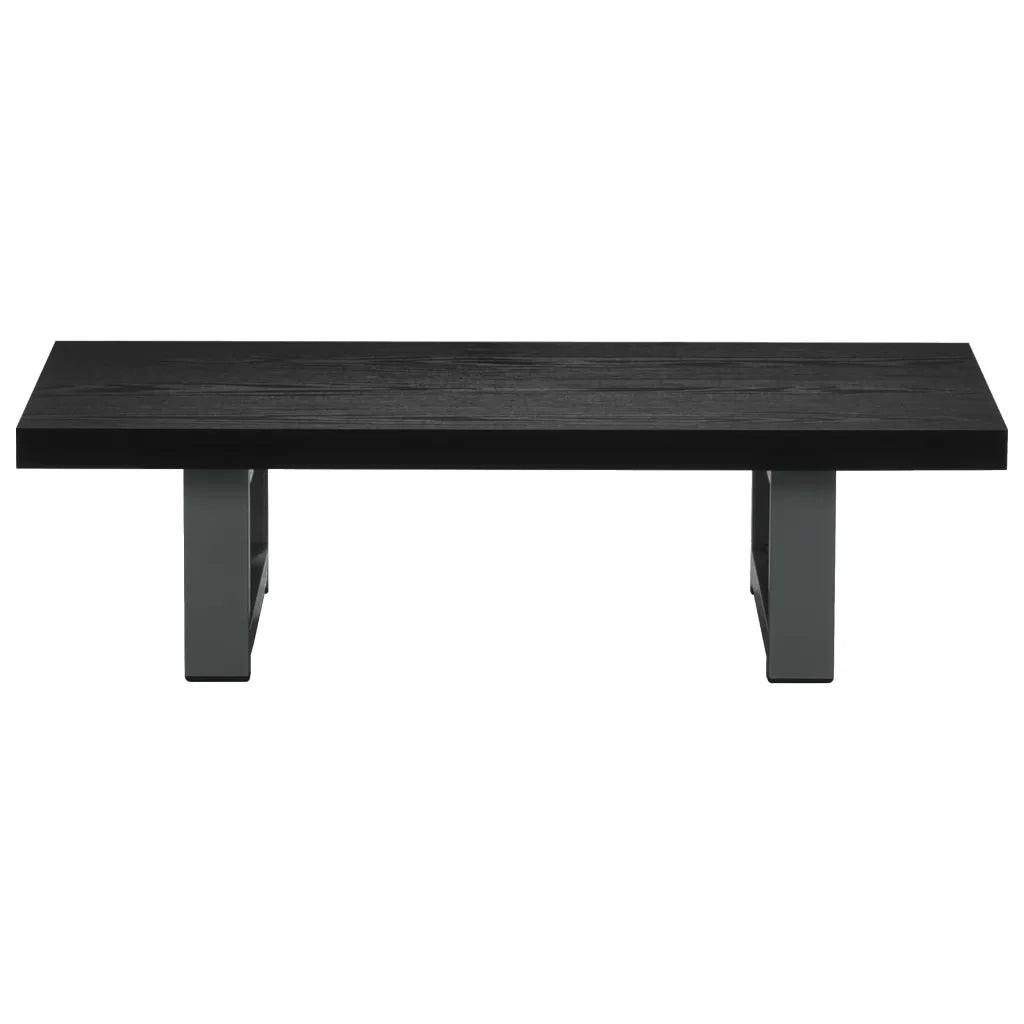 Set Mobili da Bagno 2 pz Ceramica Nero 279338