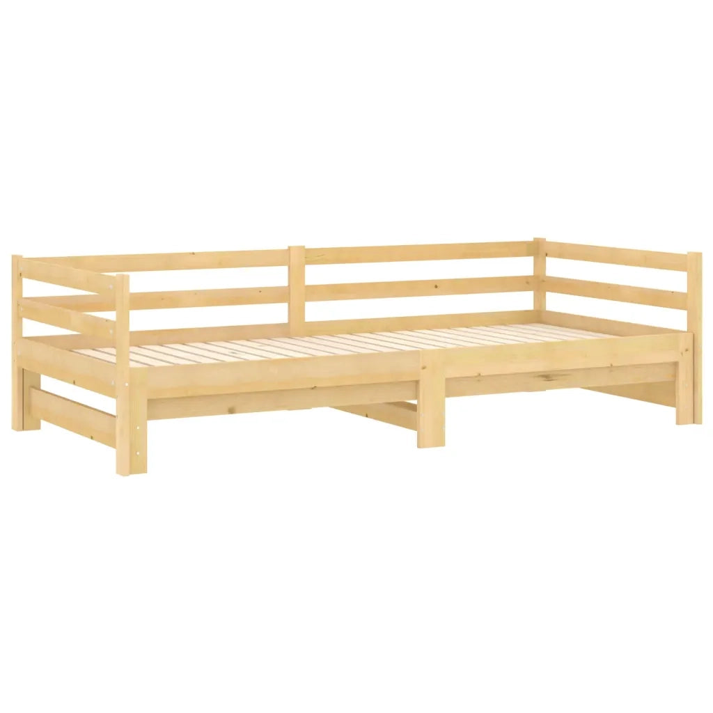 Dormeuse Estraibile 2x(90x200) cm in Legno Massello di Pino