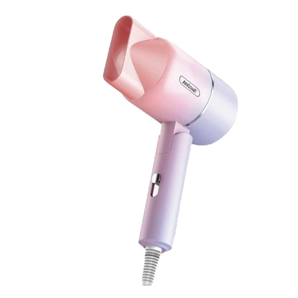 Trade Shop - Asciugacapelli 2000 W Design Portatile Pieghevole Asciugatura Rapida A Ioni Q-m069 -
