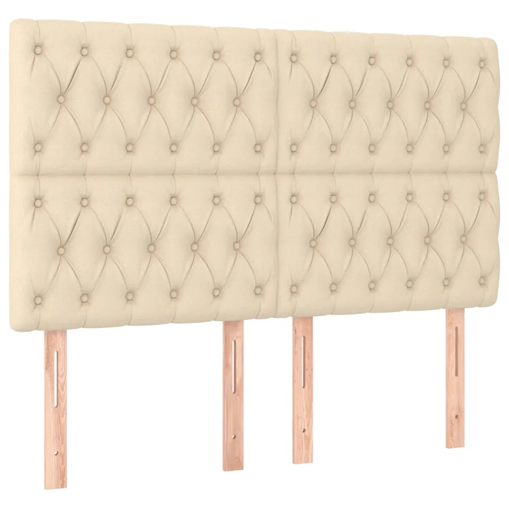 Giroletto a Molle con Materasso Crema 140x19 cm in Tessuto 3137394