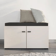 Druento, Mobile da Ingresso un Ripiano, 77x35x40.5h cm Bianco Crema
