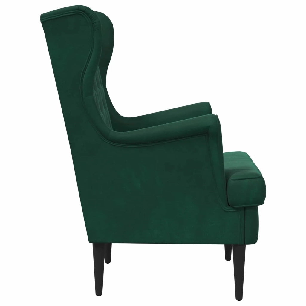 Poltrona | Sedia Relax Verde Scuro Velluto