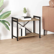 Libreria-Scaffale per Libri-Mobile di Stoccaggio Rovere artigianale 60 x 30 x 50 cm Legno multistrato