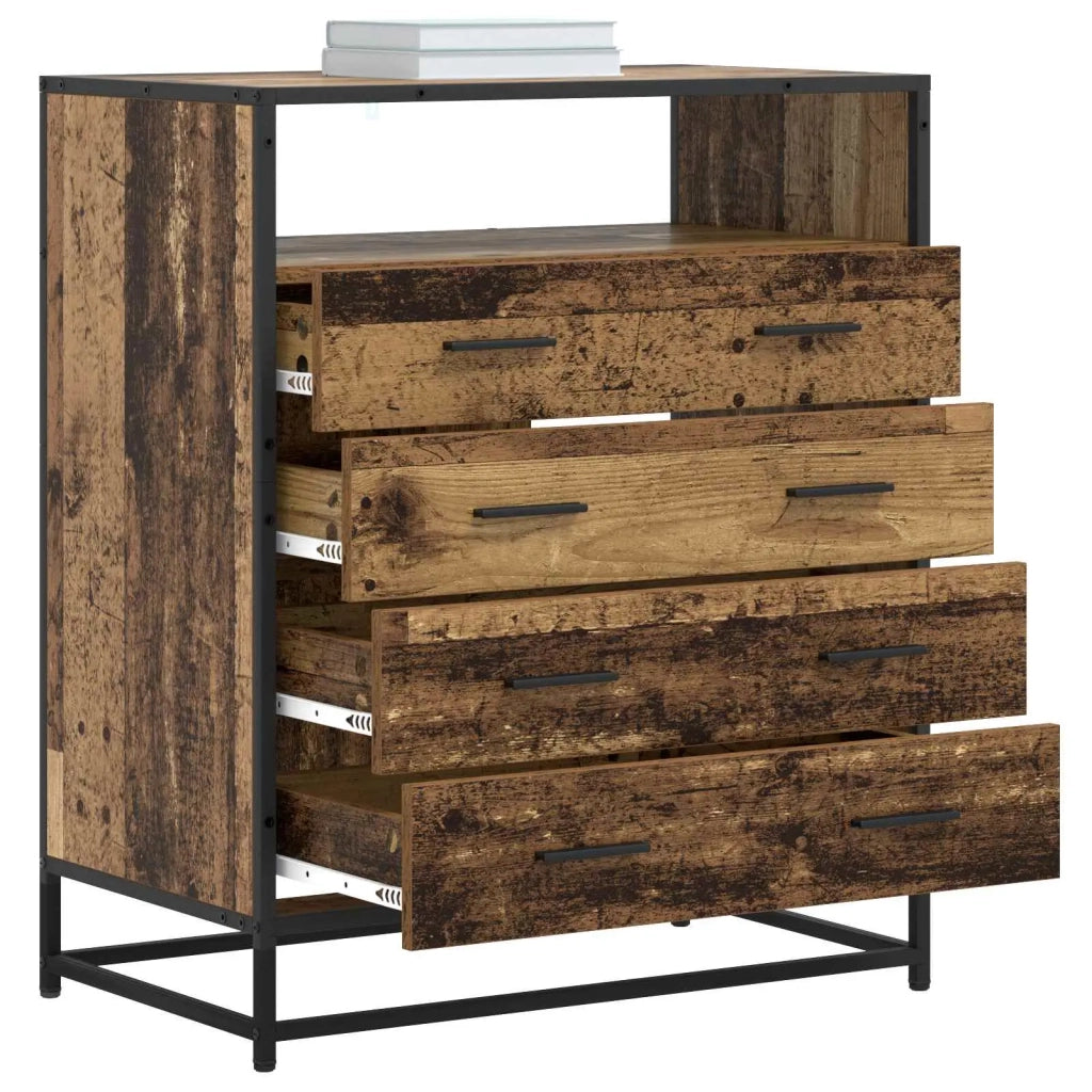 Mobile con Cassetti 4-Cassetto Legno antico 70 x 41 x 83,5 cm 8010312